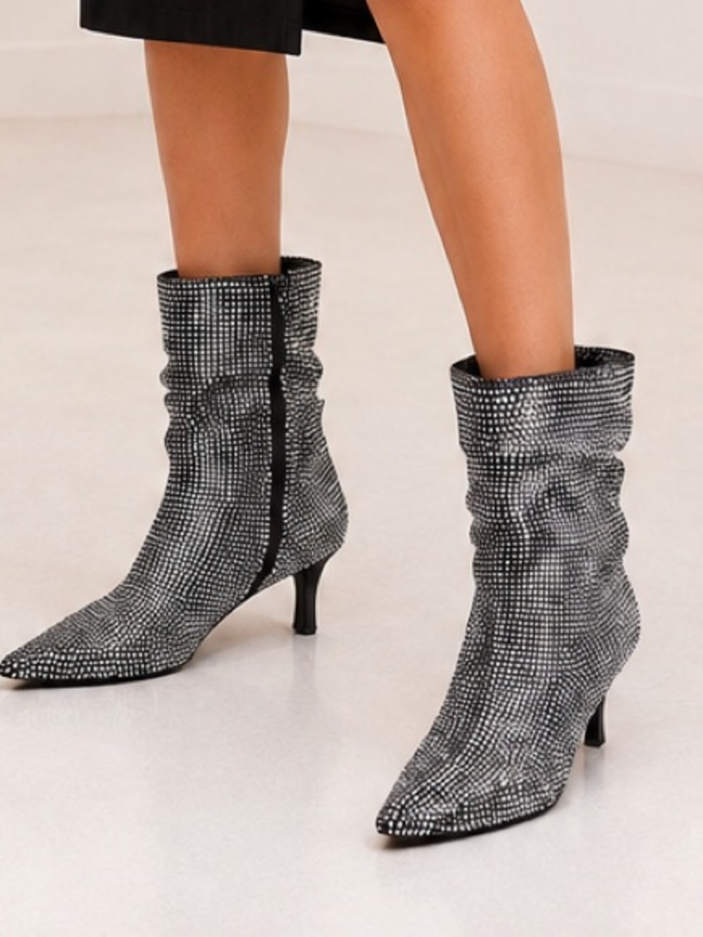 Open Edit Tilly Crystal Embellished Party Boot Size 8